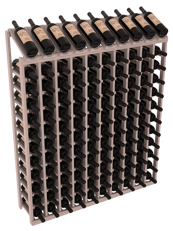 InstaCellar 10 Column, 12R Display Top Rack – Redwood / Greywash stained