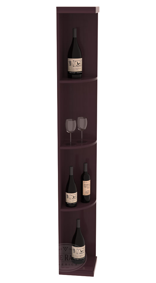 Retail Quarter-Round Wine Display Rack – Grand Mahogany / Cherry stained