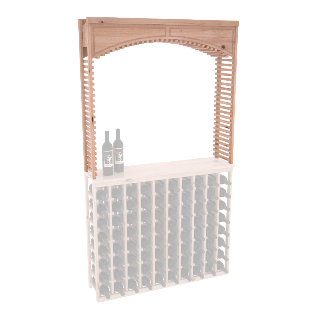 InstaCellar 42.5" Cellar Arch – Ponderosa Pine / Greywash stained