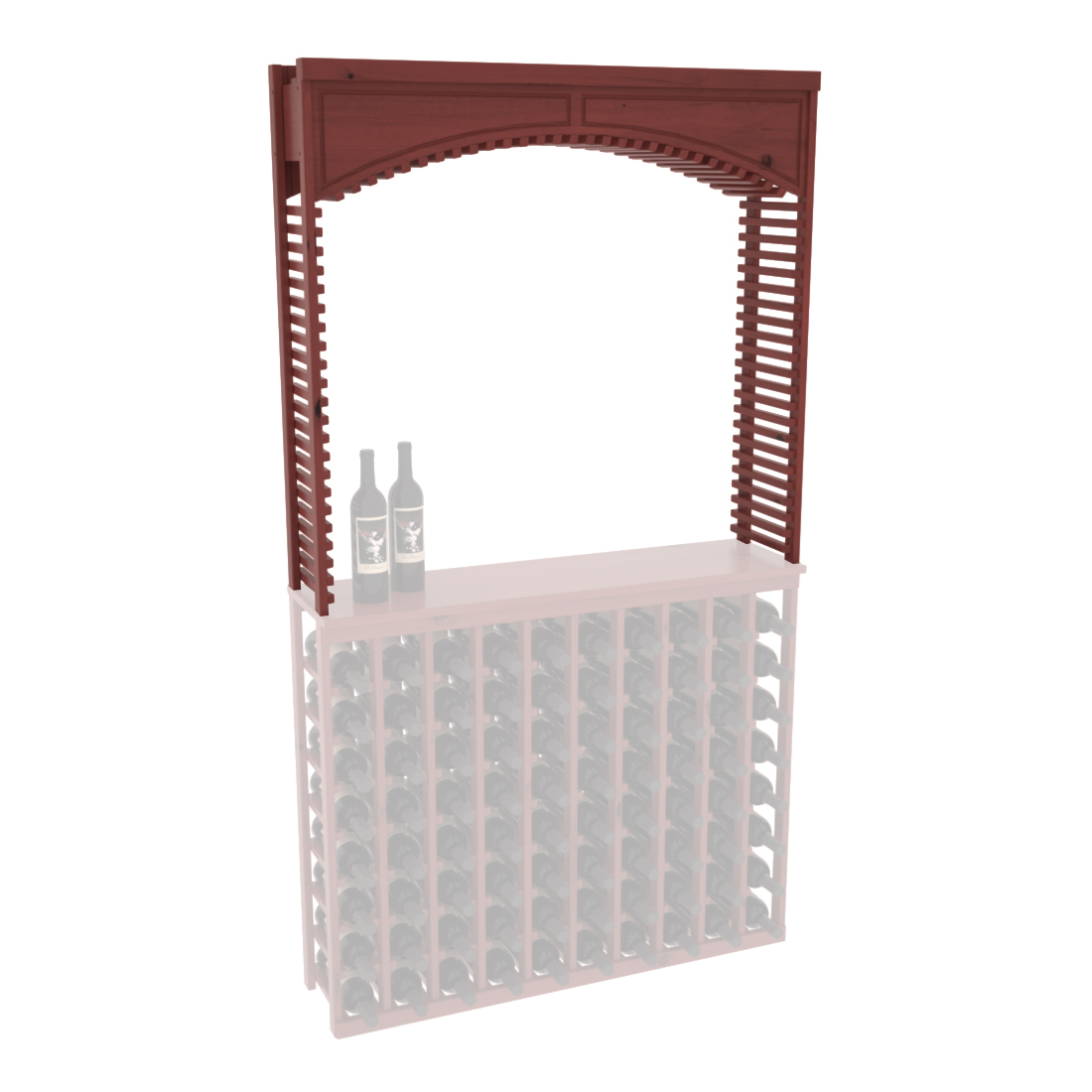 InstaCellar 42.5" Cellar Arch – Knotty Alder / Oak stained