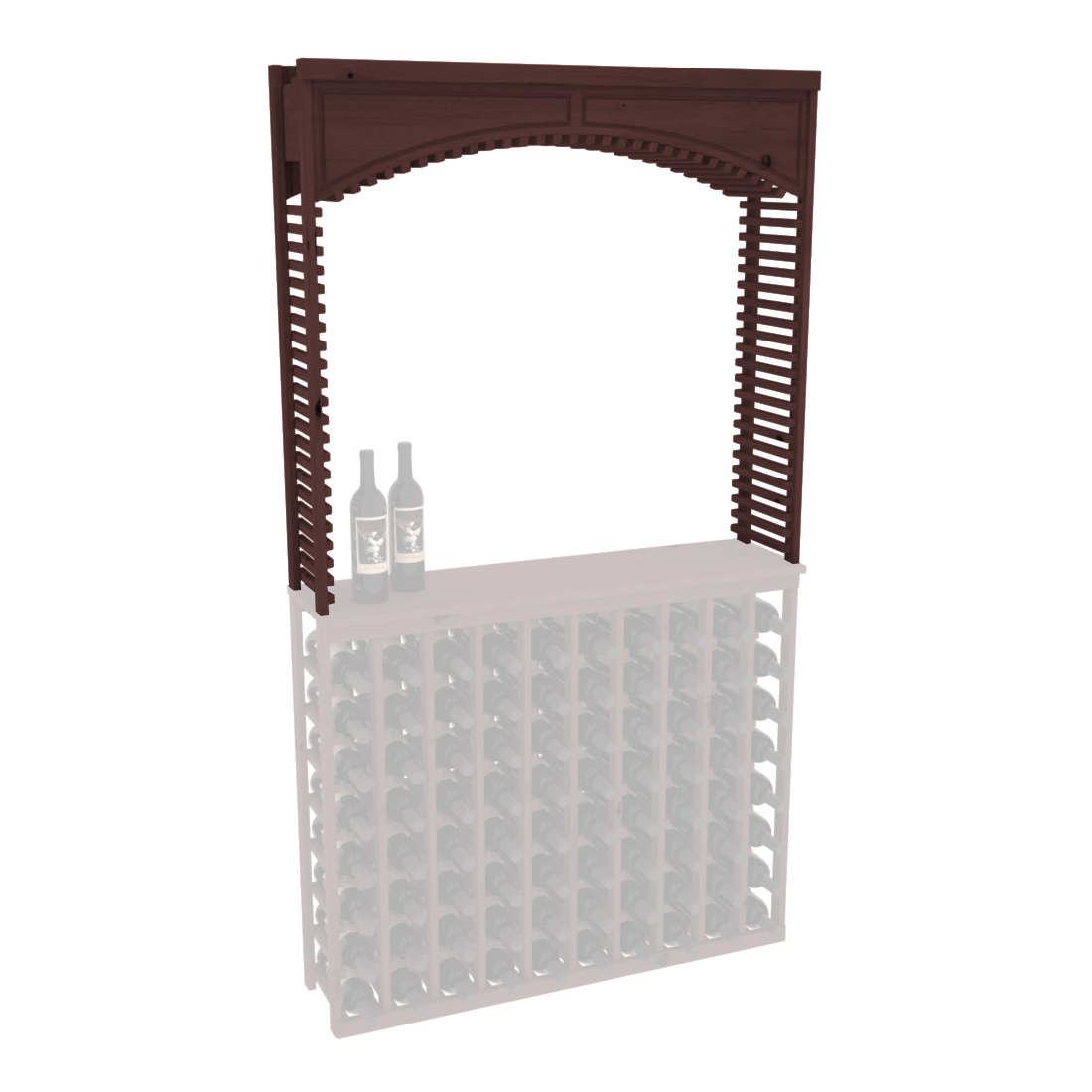 InstaCellar 42.5" Cellar Arch – Knotty Alder / Oak stained