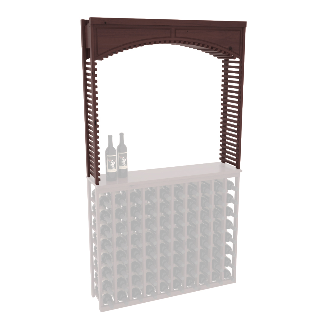InstaCellar 42.5" Cellar Arch – Knotty Alder / Cherry stained