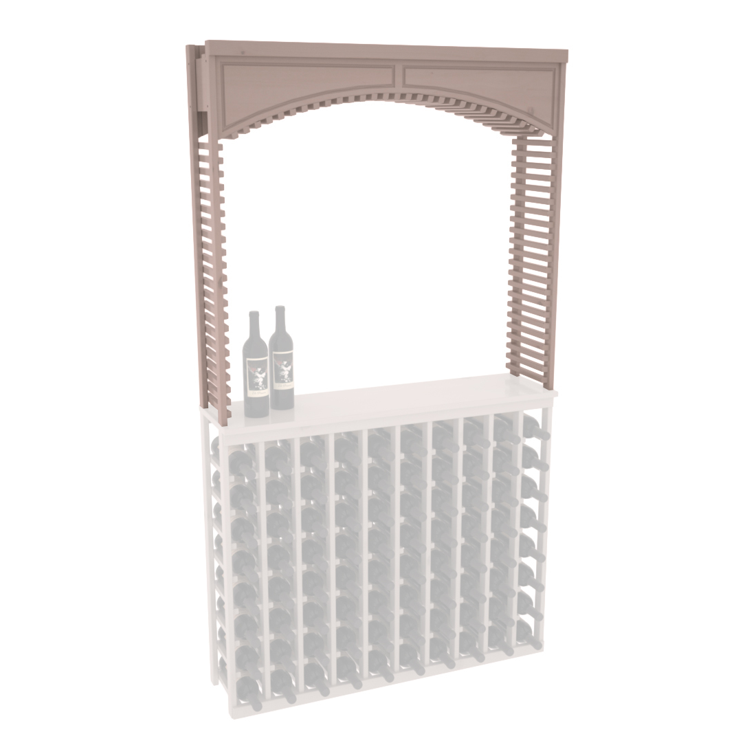 InstaCellar 42.5" Cellar Arch – Knotty Alder / Black stained