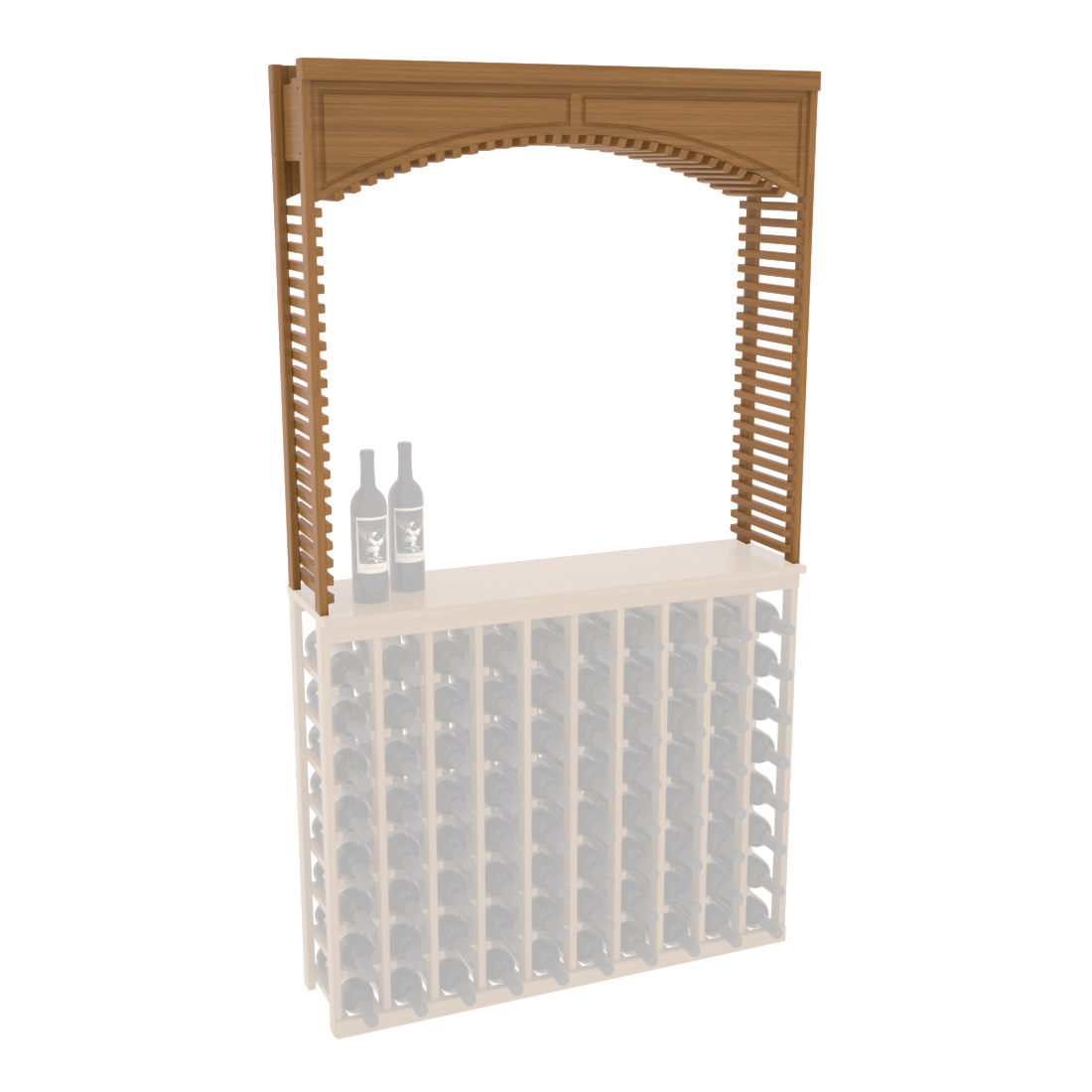 InstaCellar 42.5" Cellar Arch – Grand Mahogany / Oak stained