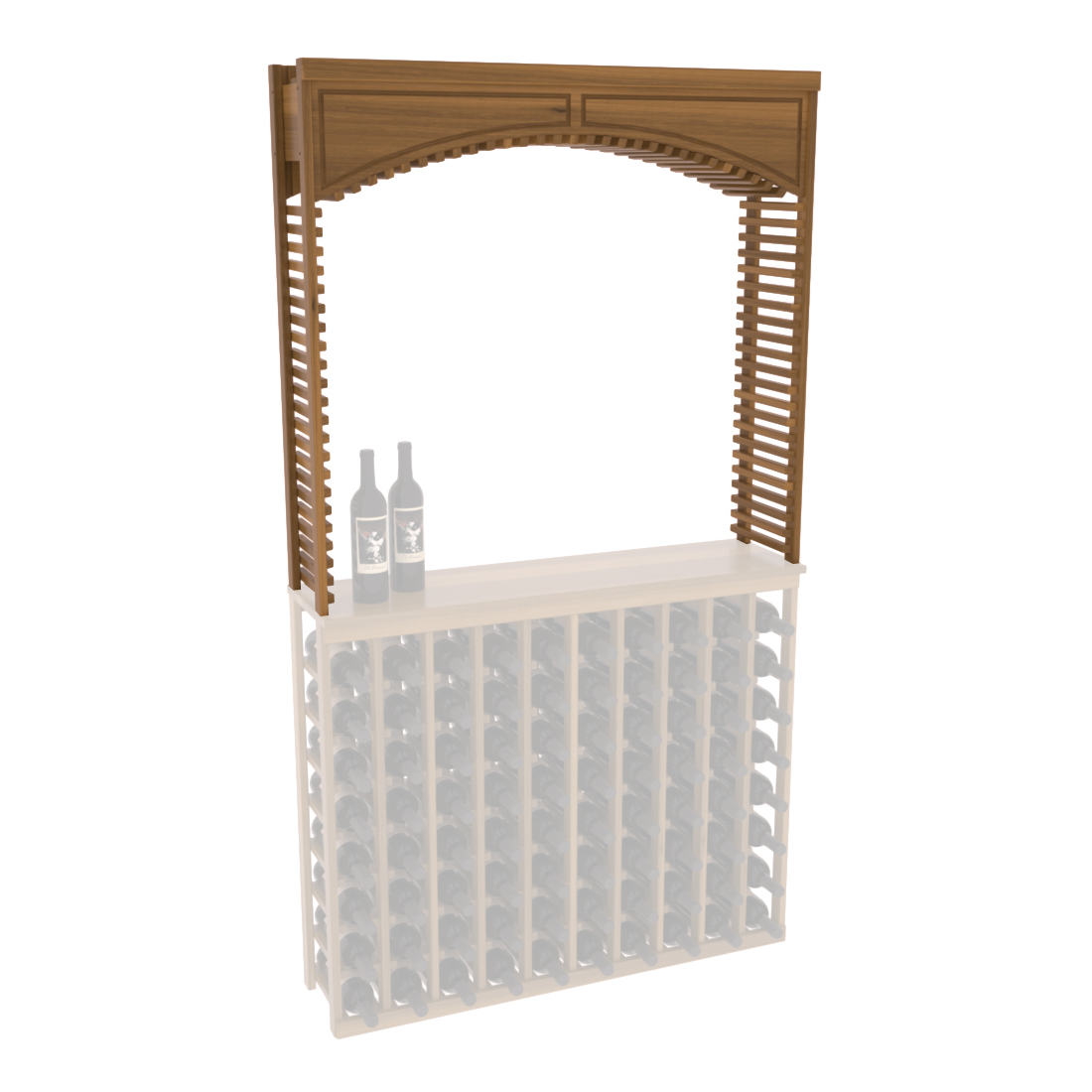 InstaCellar 42.5" Cellar Arch – Premium Redwood / Unstained
