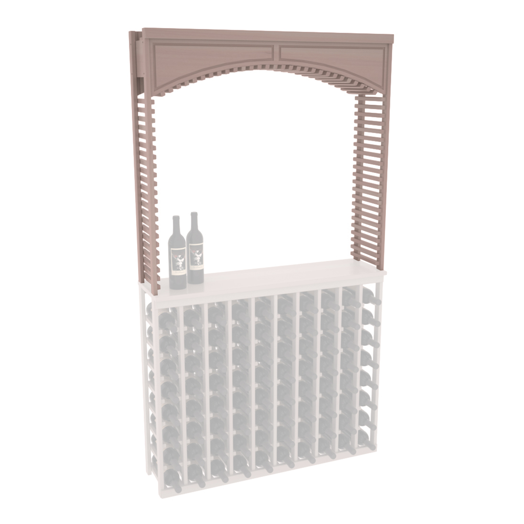 InstaCellar 42.5" Cellar Arch – Premium Redwood / Greywash stained