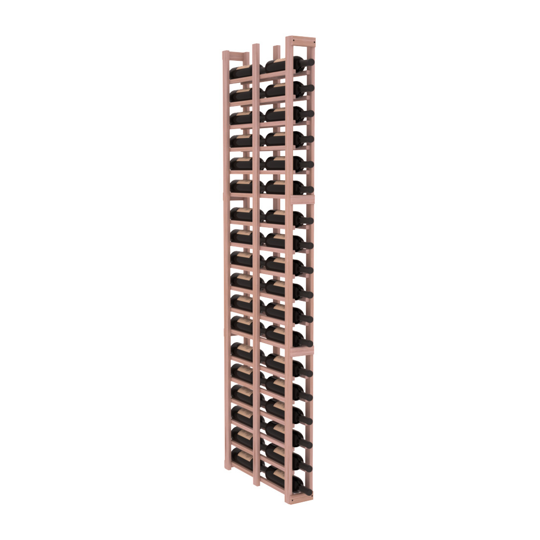 InstaCellar 1 Column Double Deep Rack – Grand Mahogany / Unstained