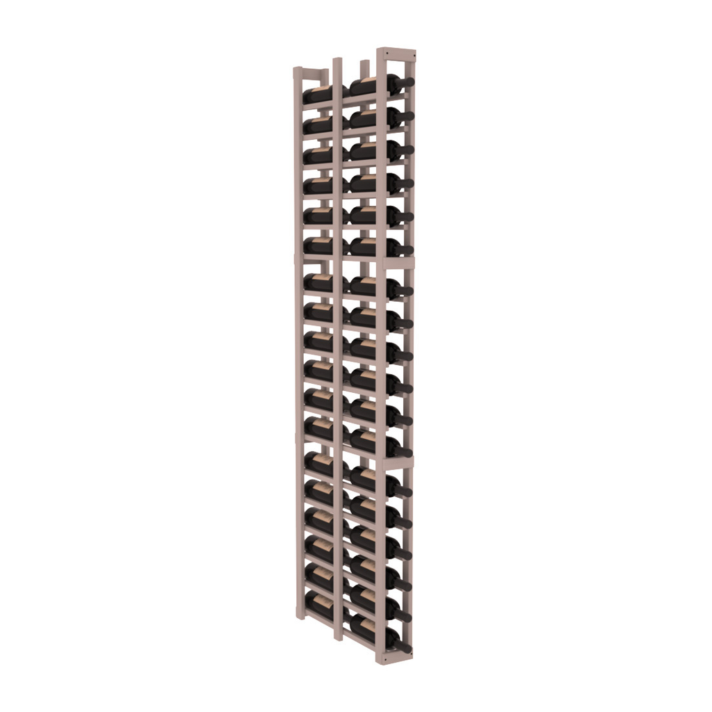 InstaCellar 1 Column Double Deep Rack – Grand Mahogany / Greywash stained