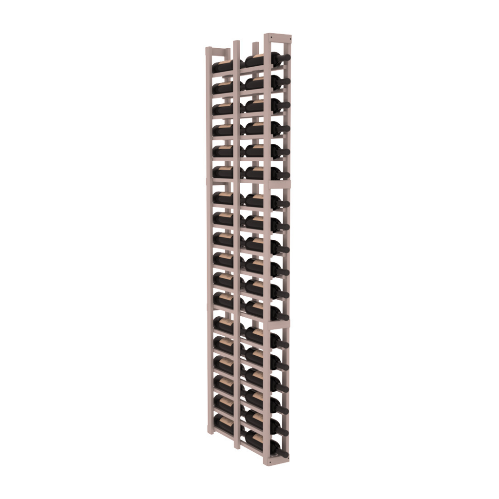 InstaCellar 1 Column Double Deep Rack – Grand Mahogany / Greywash stained