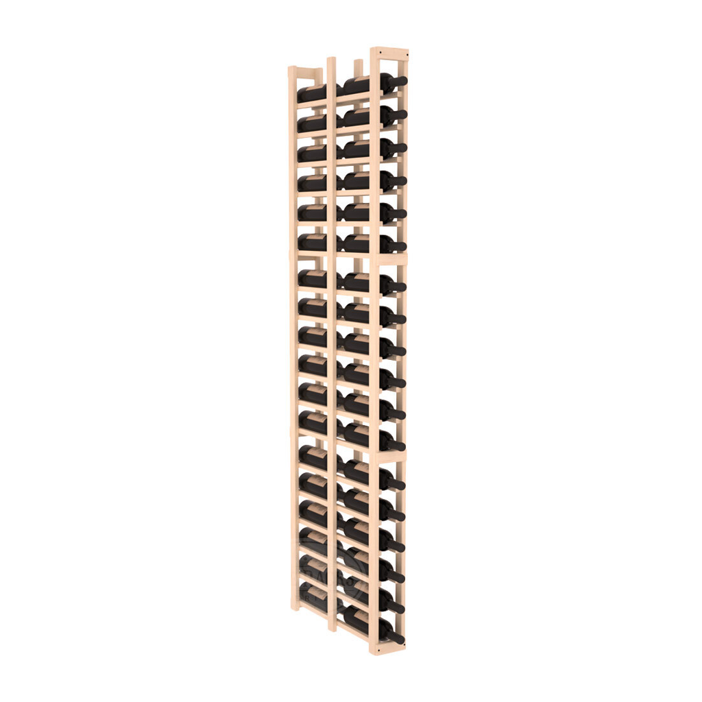 InstaCellar 1 Column Double Deep Rack – Ponderosa Pine / Unstained