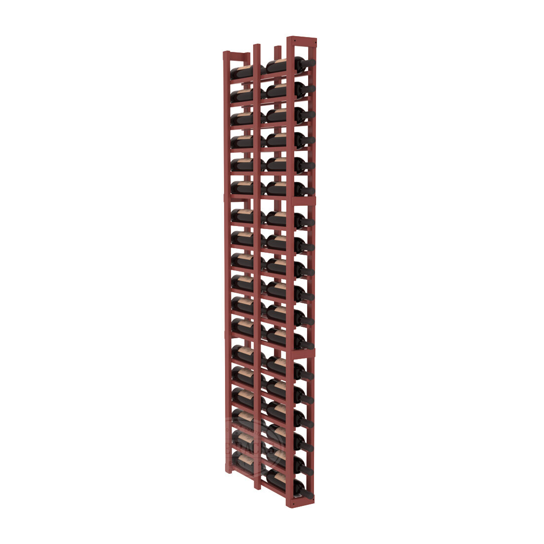 InstaCellar 1 Column Double Deep Rack – Ponderosa Pine / Cherry stained