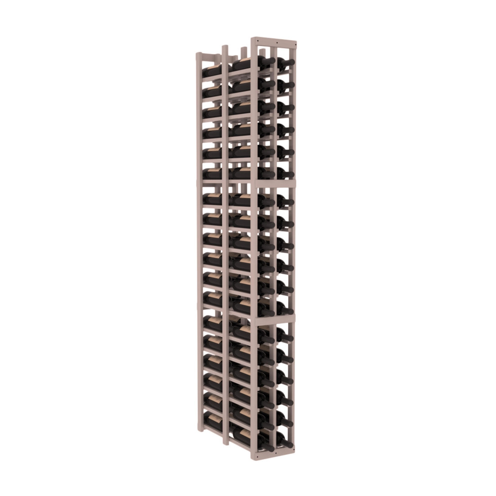 InstaCellar 2 Column Double Deep Rack – Grand Mahogany / Greywash stained