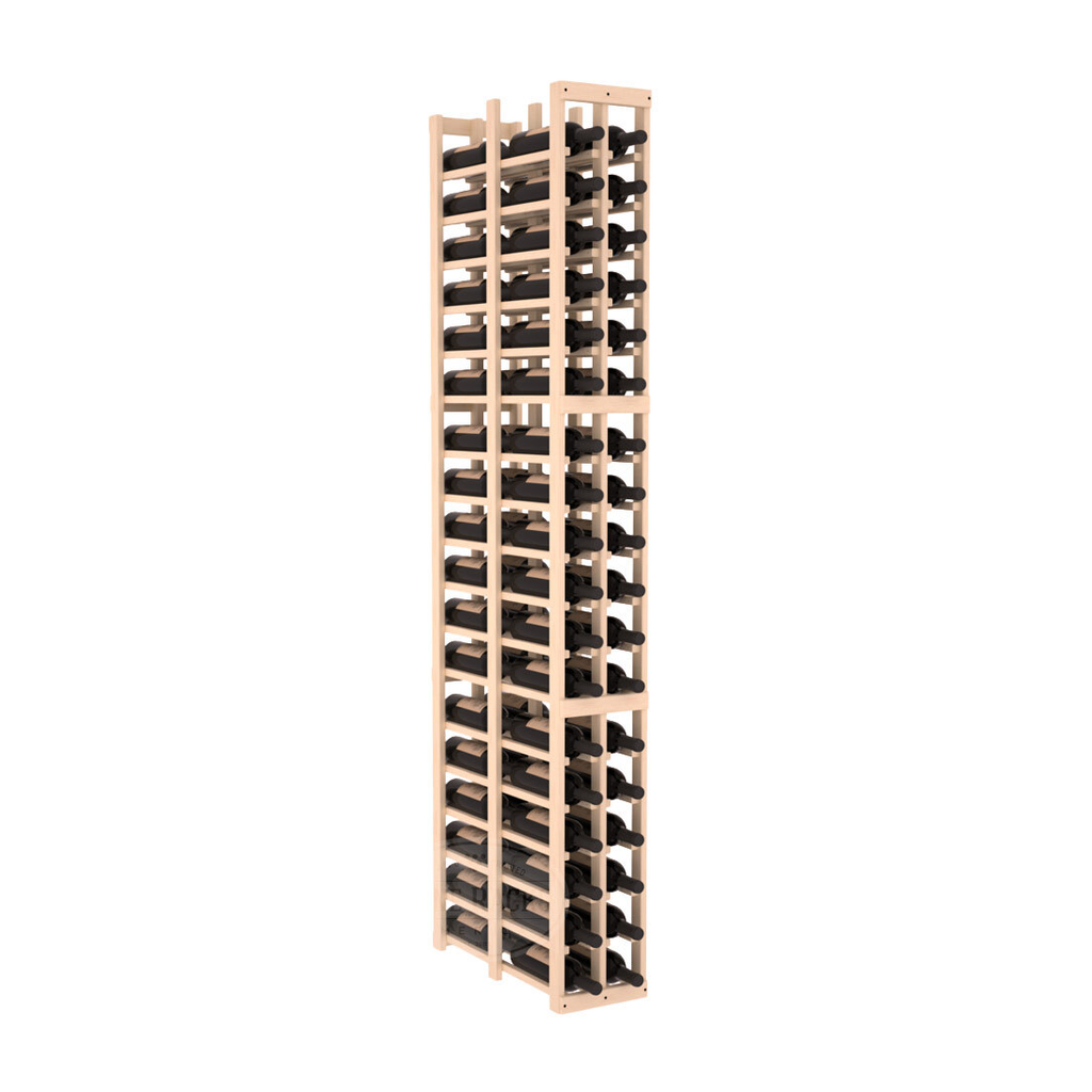 InstaCellar 2 Column Double Deep Rack – Ponderosa Pine / Unstained