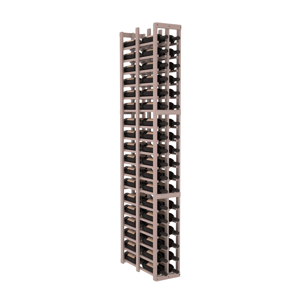 InstaCellar 2 Column Double Deep Rack – Premium Redwood / Greywash stained