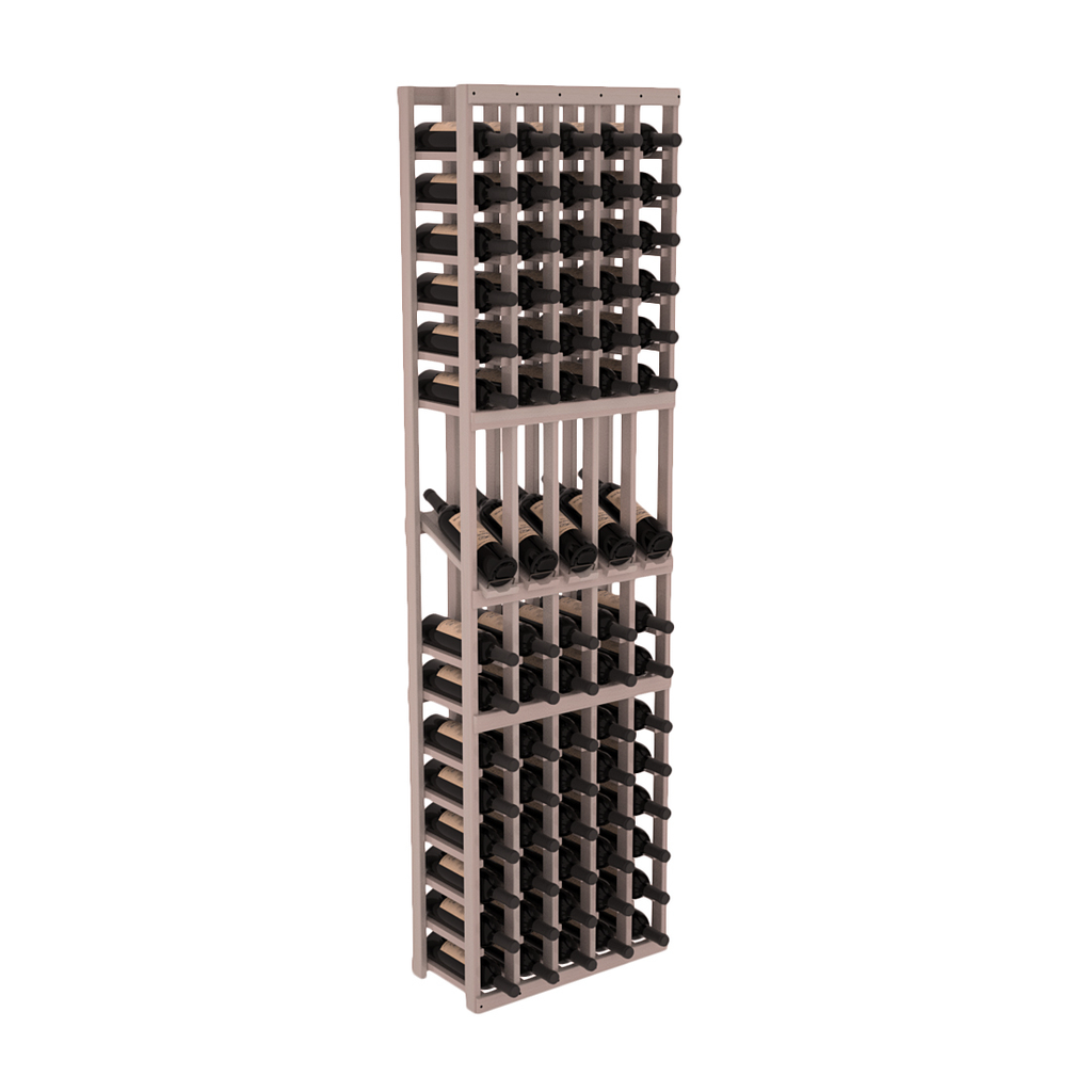 InstaCellar 5 Column Display Row Rack – Premium Redwood / Greywash stained