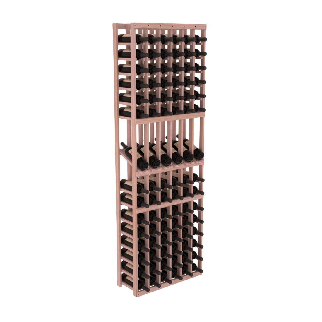 InstaCellar 6 Column Display Row Rack – Grand Mahogany / Unstained