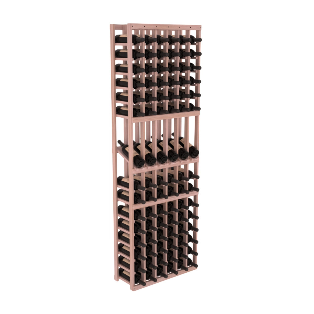 InstaCellar 6 Column Display Row Rack – Grand Mahogany / Unstained