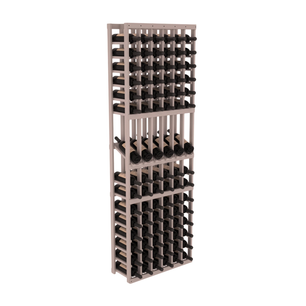 InstaCellar 6 Column Display Row Rack – Grand Mahogany / Greywash stained