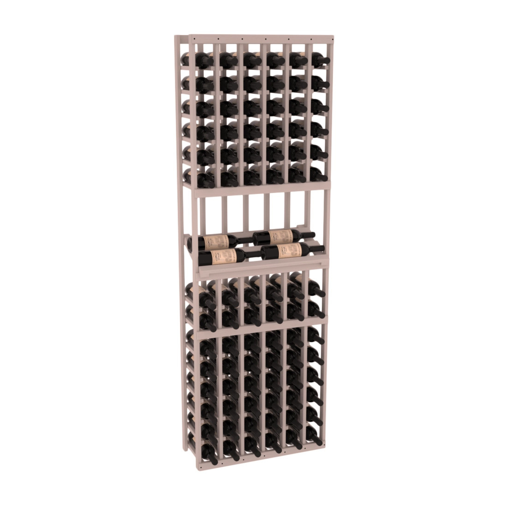 InstaCellar 6 Column Side Display Row Rack – Grand Mahogany / Greywash stained