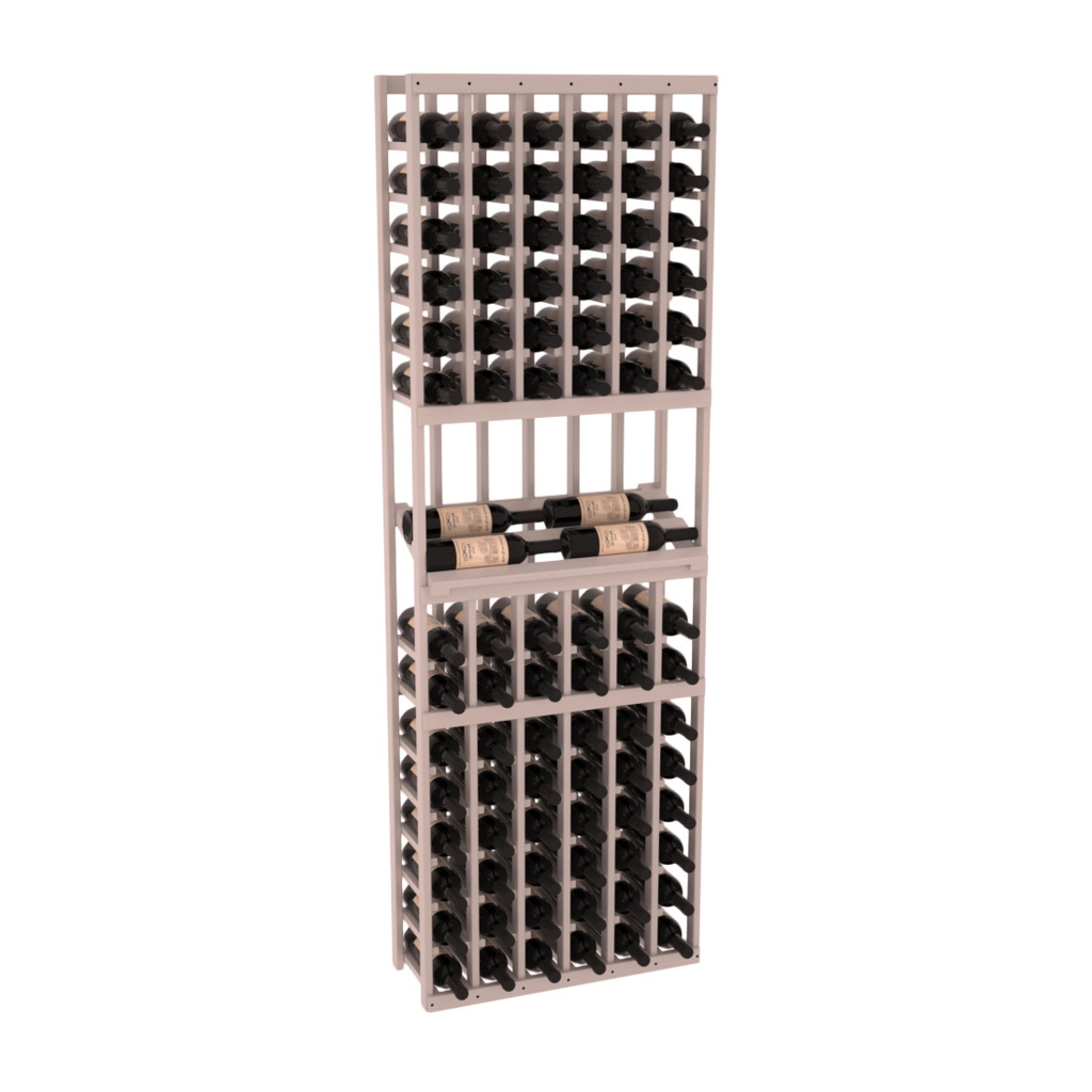 InstaCellar 6 Column Side Display Row Rack – Grand Mahogany / Greywash stained
