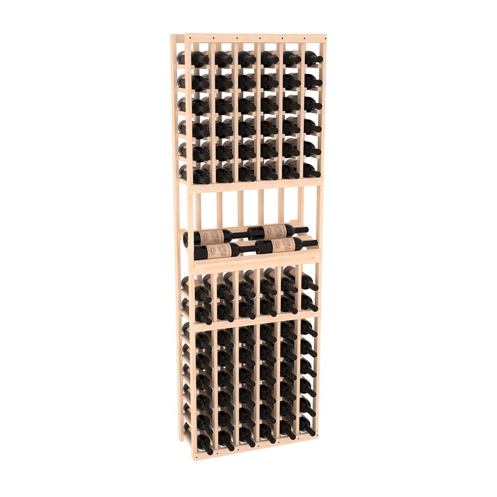 InstaCellar 6 Column Side Display Row Rack – Ponderosa Pine / Unstained