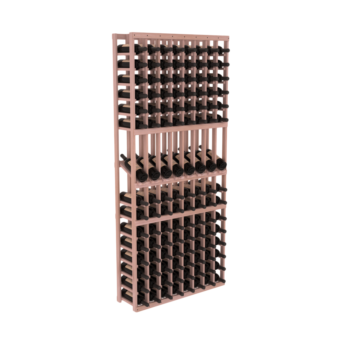 InstaCellar 8 Column Display Row Rack – Grand Mahogany / Unstained