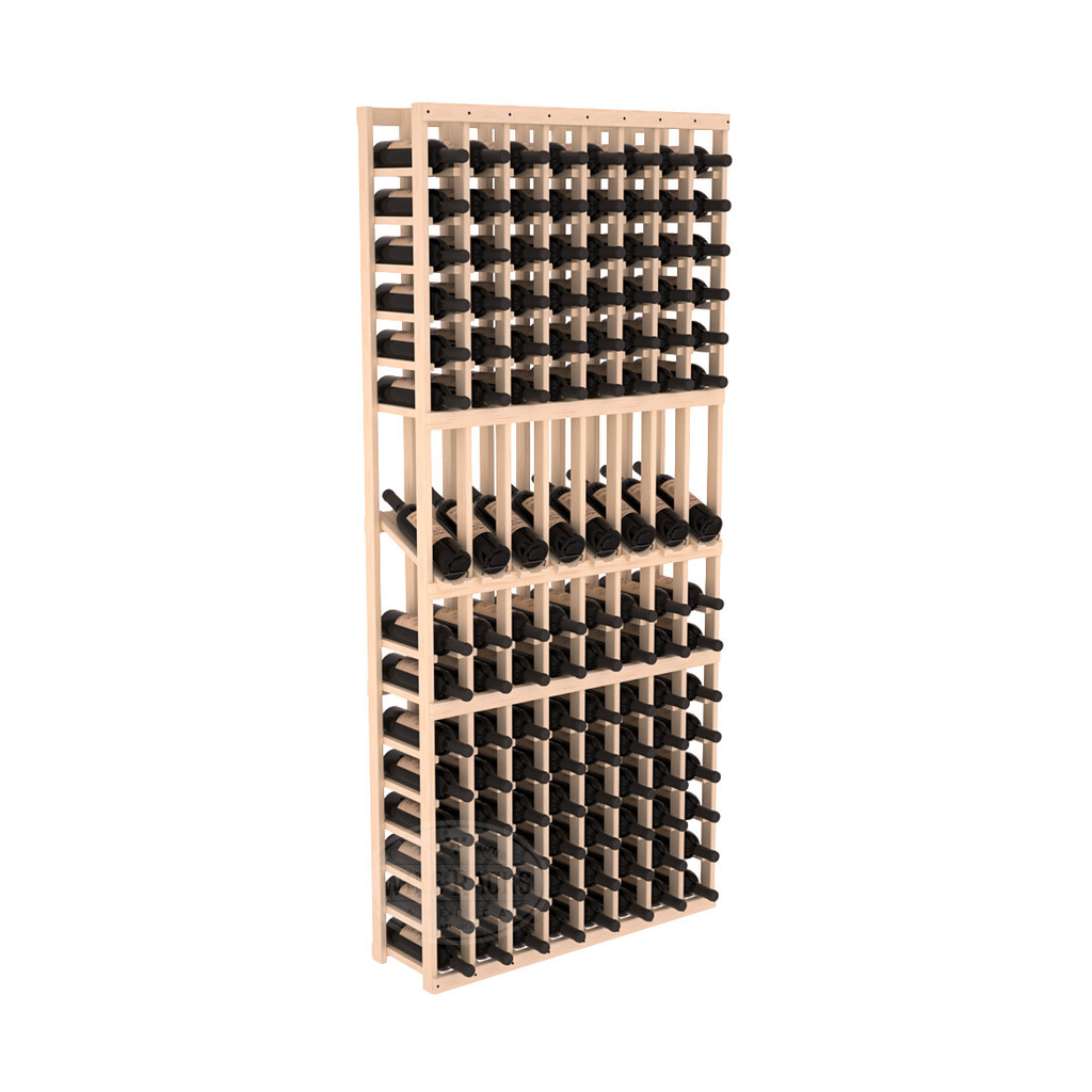InstaCellar 8 Column Display Row Rack – Ponderosa Pine / Unstained