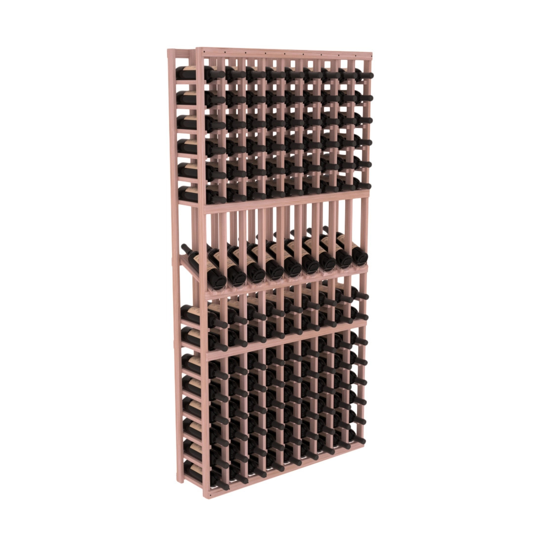 InstaCellar 9 Column Display Row Rack – Grand Mahogany / Unstained