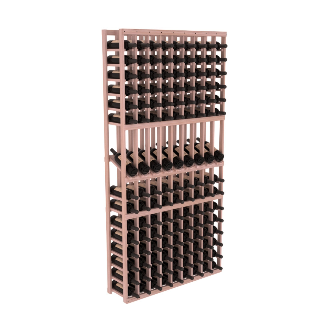 InstaCellar 9 Column Display Row Rack – Grand Mahogany / Unstained