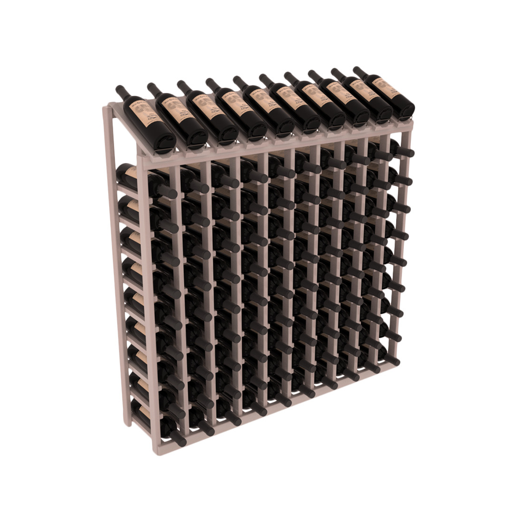 InstaCellar 10 Column, 10R Display Top Rack – Grand Mahogany / Unstained