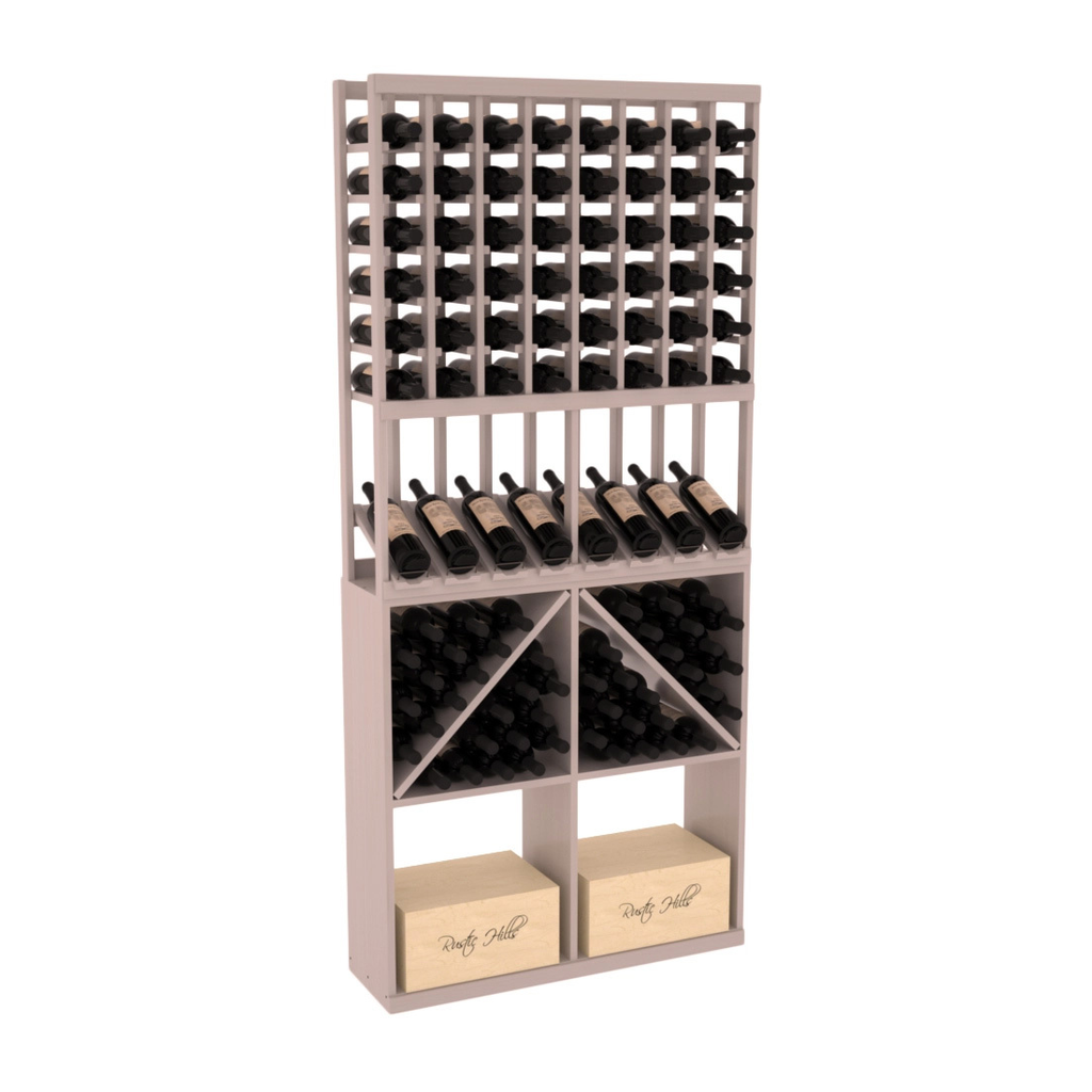 InstaCellar 8 Column High Reveal / 96 Bin /Case Combo – Ponderosa Pine / Unstained
