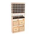InstaCellar 8 Column High Reveal / 96 Case Combo – Ponderosa Pine / Unstained