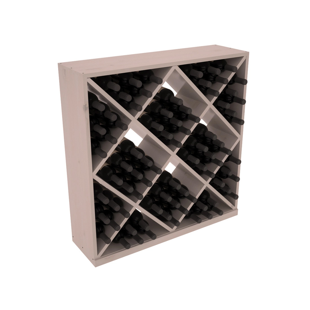 InstaCellar Diamond Cube Bin – Knotty Alder / Greywash stained