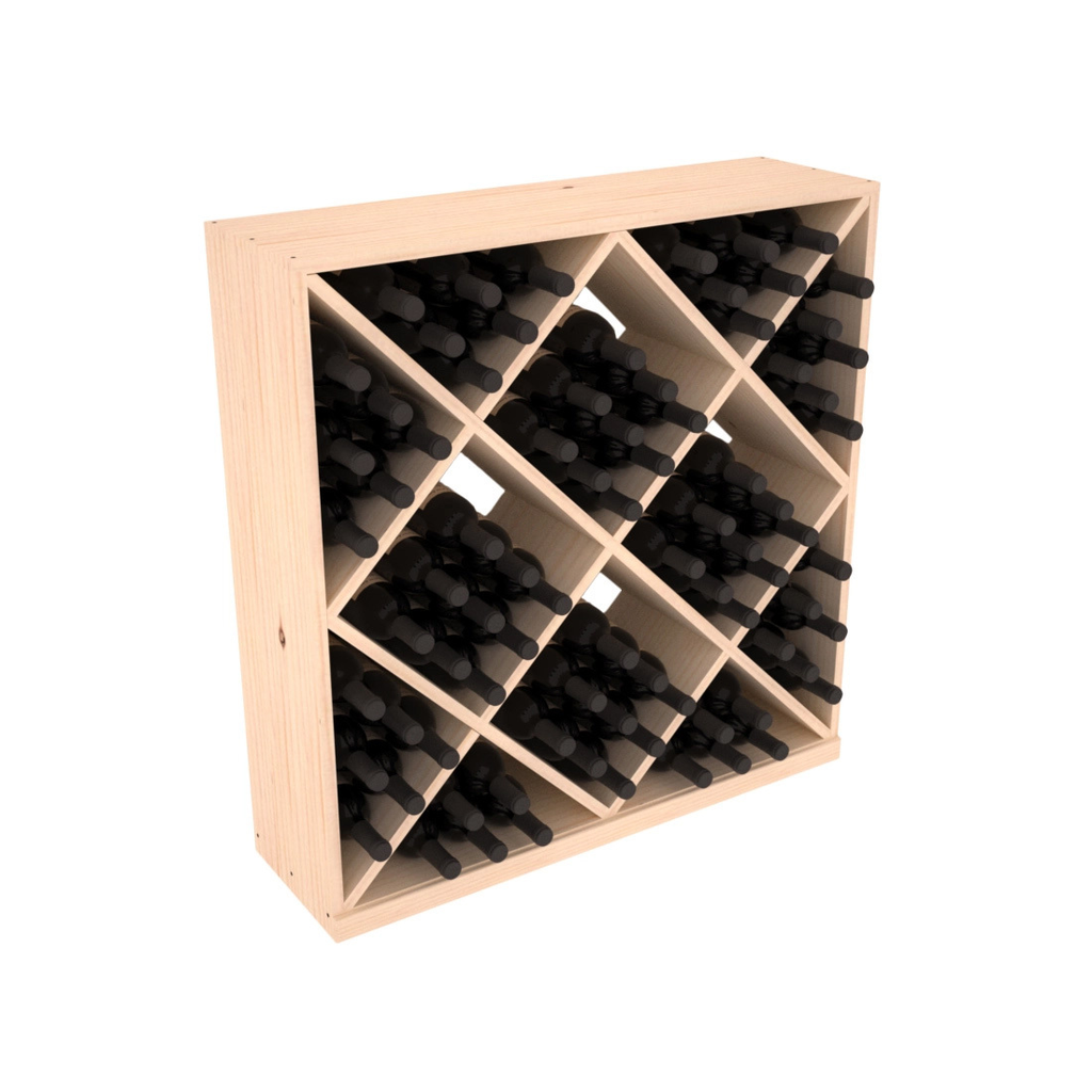 InstaCellar Diamond Cube Bin – Ponderosa Pine / Unstained