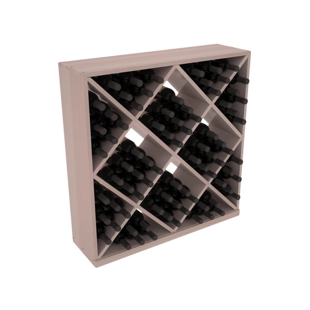 InstaCellar Diamond Cube Bin – Premium Redwood / Greywash stained