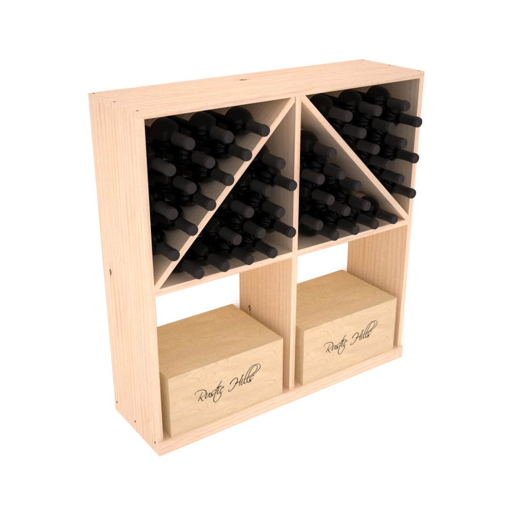 InstaCellar Solid Case/Bottle Bin – Ponderosa Pine / Unstained