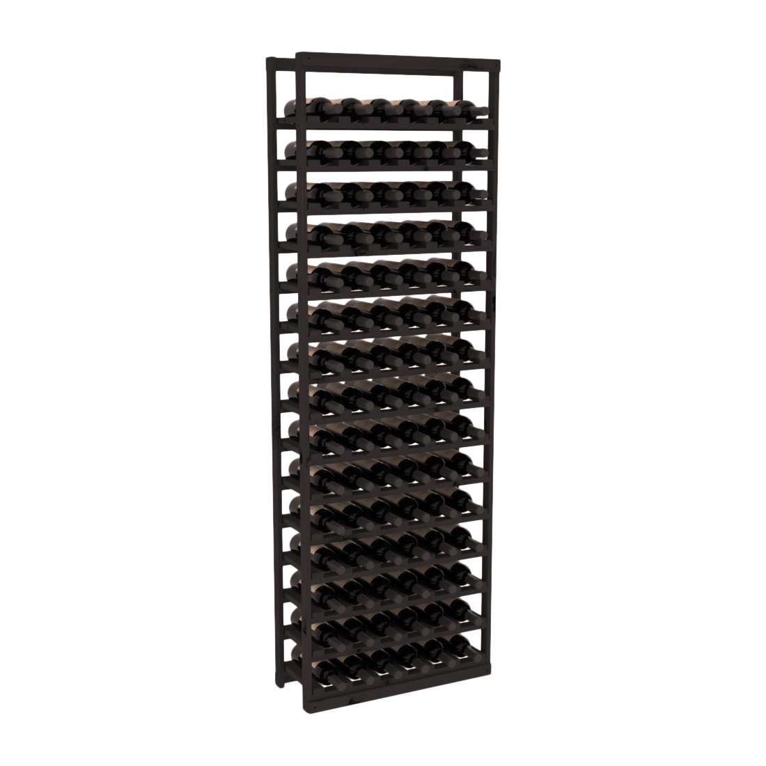 InstaCellar Baker Style Bottle Rack – Knotty Alder / Black stained