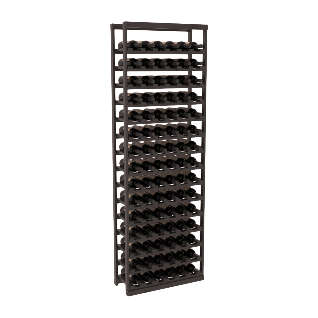 InstaCellar Baker Style Bottle Rack – Knotty Alder / Black stained