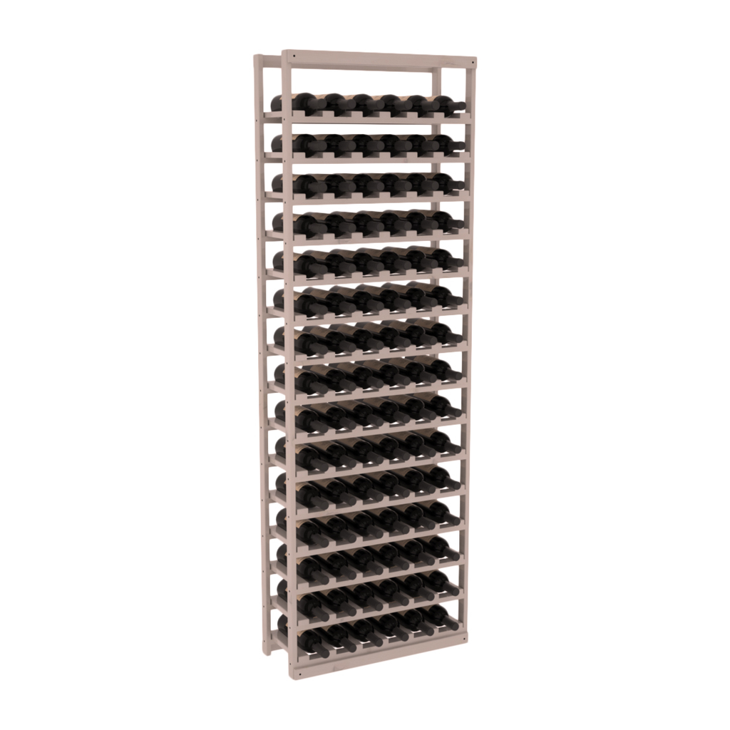 InstaCellar Baker Style Bottle Rack – Knotty Alder / Greywash stained