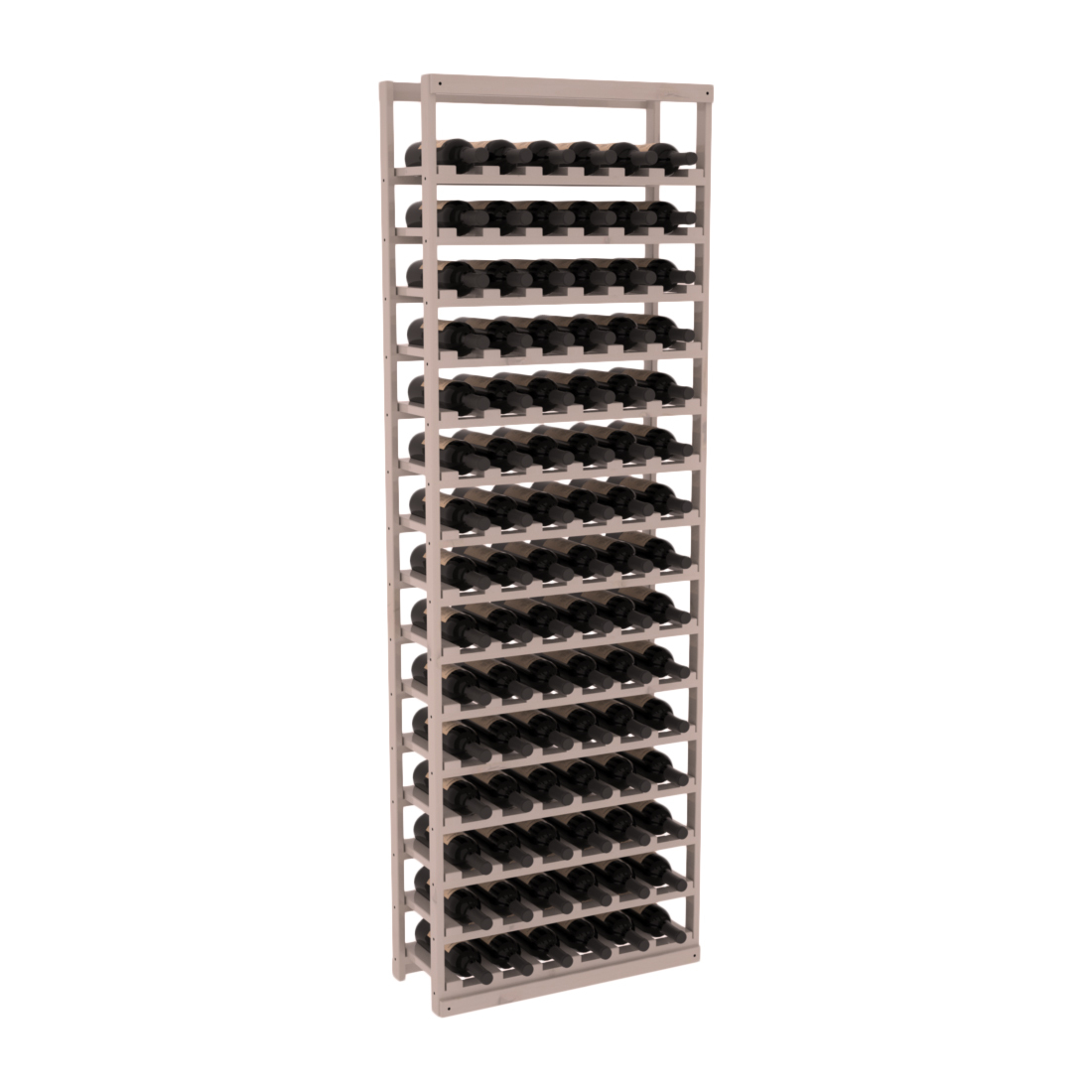InstaCellar Baker Style Bottle Rack – Knotty Alder / Greywash stained