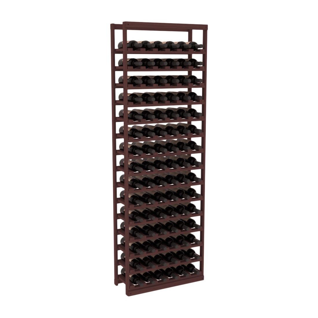 InstaCellar Baker Style Bottle Rack – Grand Mahogany / Walnut stained