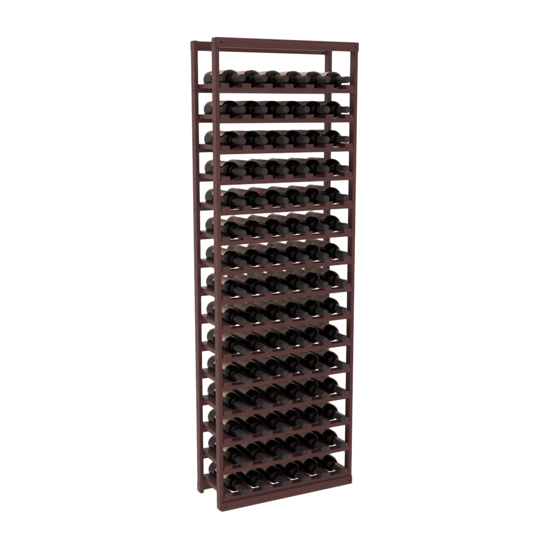InstaCellar Baker Style Bottle Rack – Grand Mahogany / Walnut stained