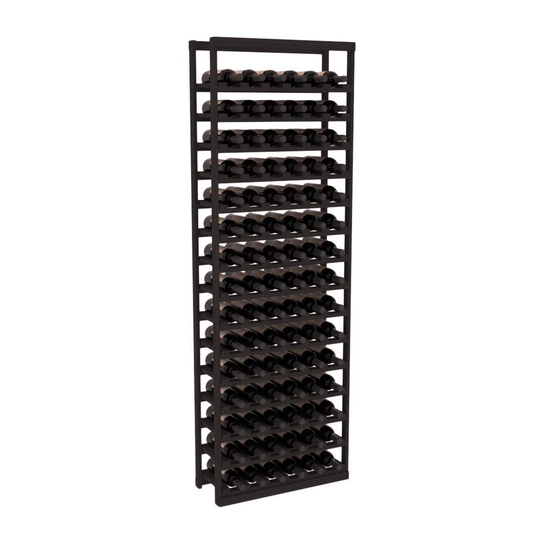 InstaCellar Baker Style Bottle Rack – Grand Mahogany / Black stained