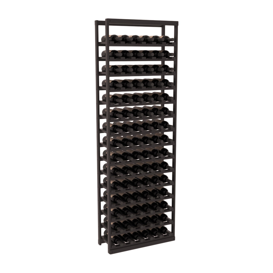 InstaCellar Baker Style Bottle Rack – Grand Mahogany / Black stained