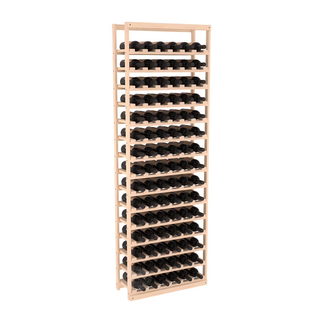 InstaCellar Baker Style Bottle Rack – Ponderosa Pine / Unstained