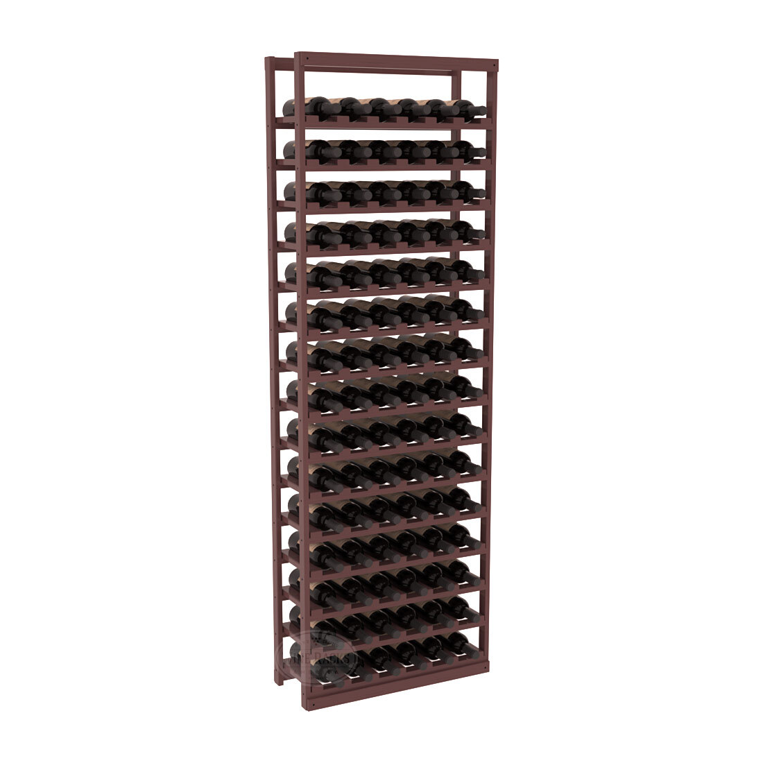 InstaCellar Baker Style Bottle Rack – Ponderosa Pine / Walnut stained