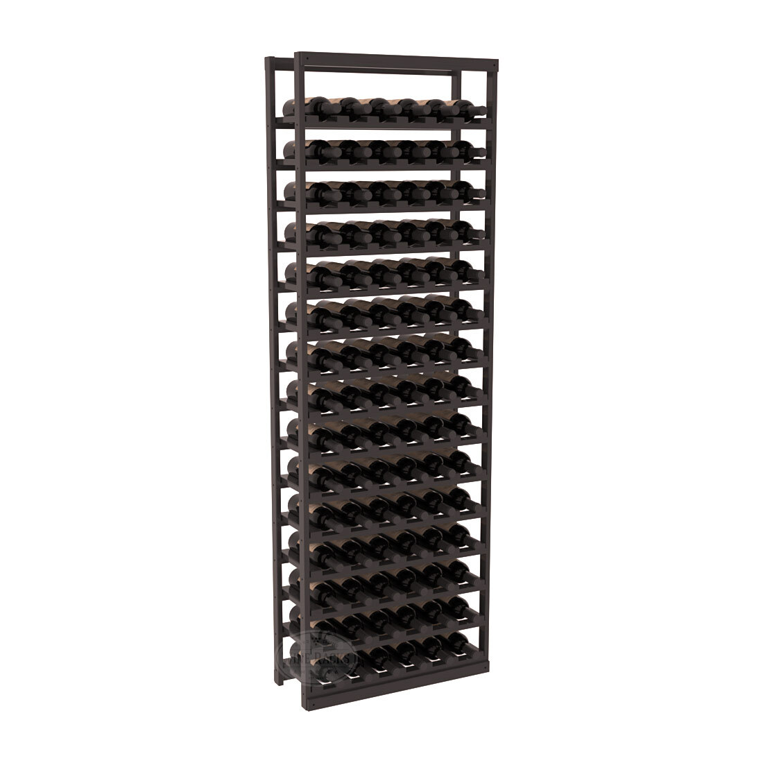 InstaCellar Baker Style Bottle Rack – Ponderosa Pine / Black stained