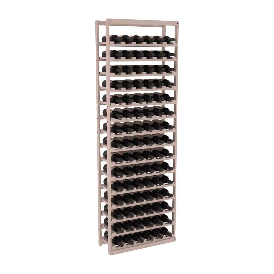 InstaCellar Baker Style Bottle Rack – Ponderosa Pine / Greywash stained