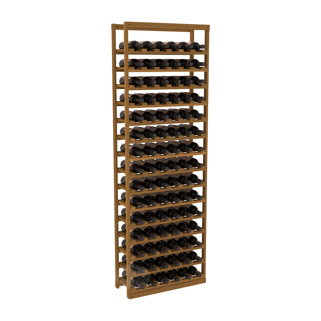 InstaCellar Baker Style Bottle Rack – Premium Redwood / Oak stained