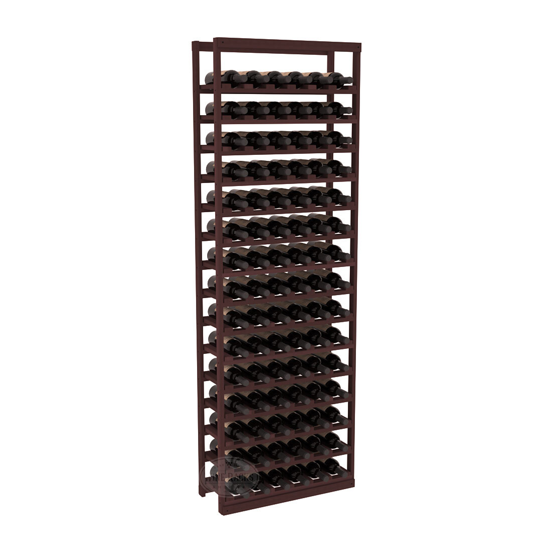 InstaCellar Baker Style Bottle Rack – Premium Redwood / Walnut stained